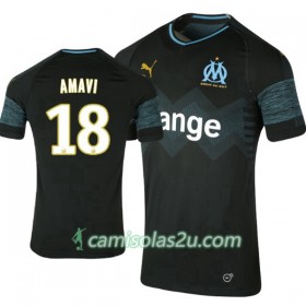 Camisolas de Futebol Olympique de Marseille Amavi 18 Equipamento Alternativa 2018/19 Manga Curta